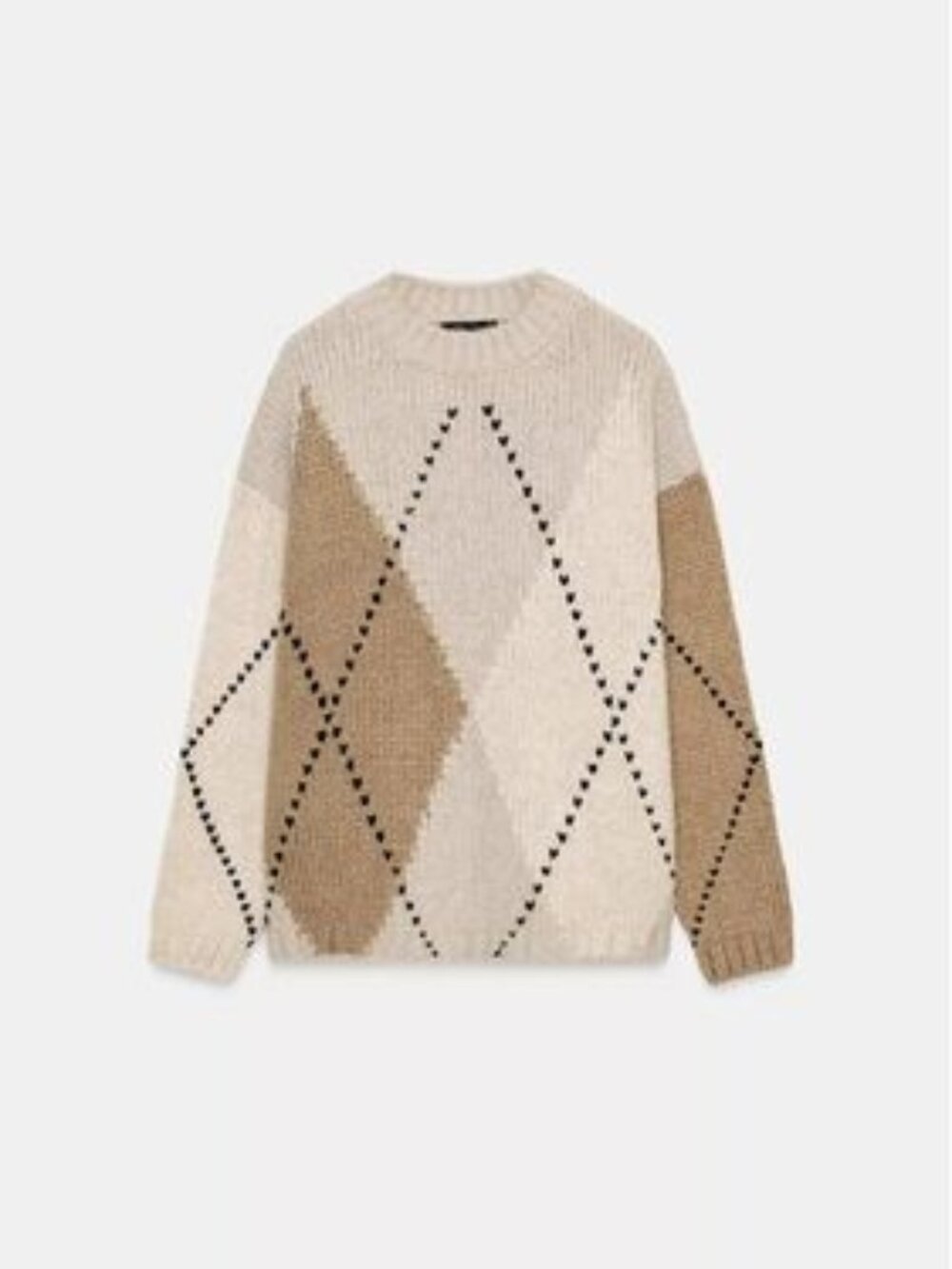 ZARA Diamond Knit Sweater size Medium (M)
